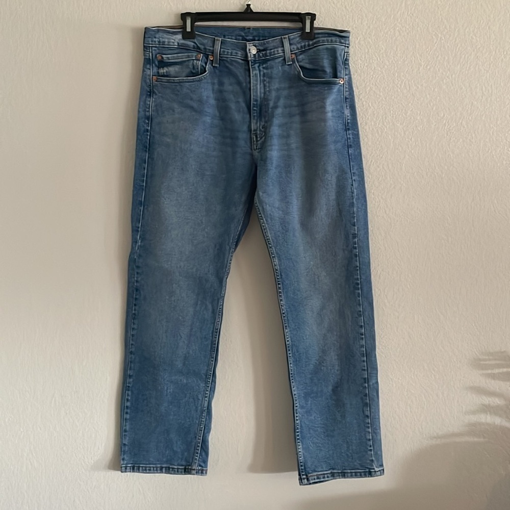 Levi's Men 505 Straight Leg Relaxed Fit Jeans Outdoor Causal High Waist